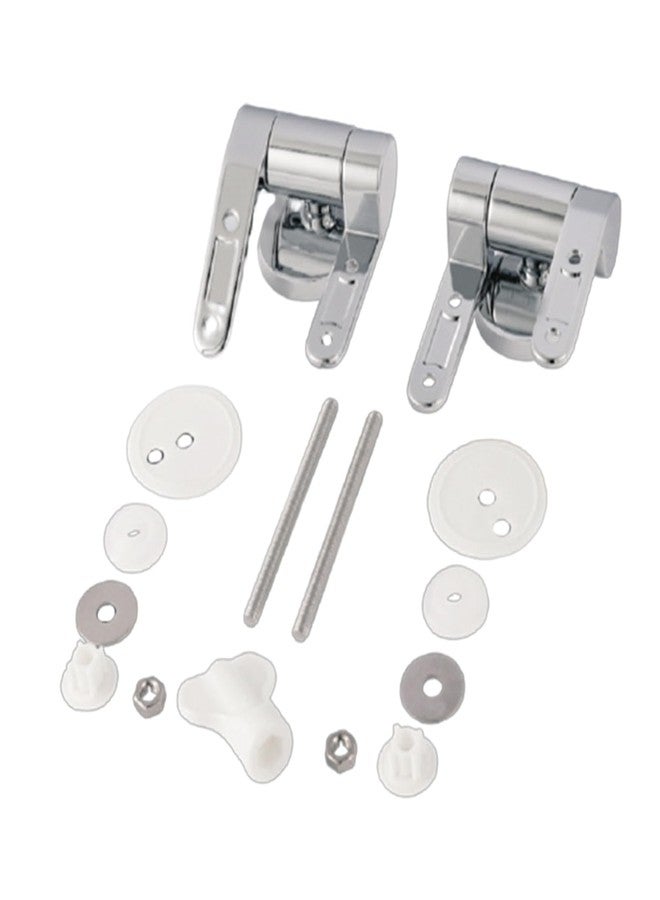 Haoyull Toilet Seat Hinges Replacement Part Toilet Lid Hinges with Soft-Close Mechanism Hinge for Toilet Seat Simple Install - Image 1